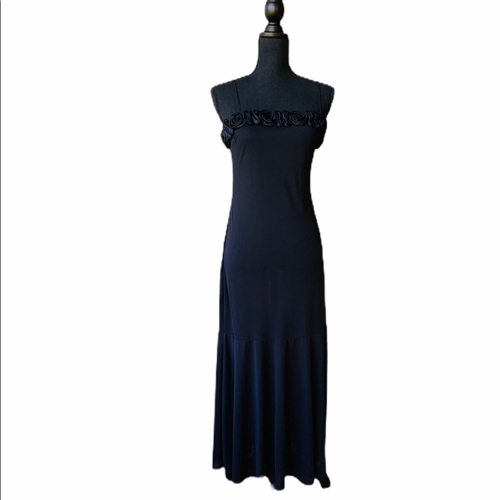 Bari Jay spaghetti Strap Rose Bodice women’s Dress